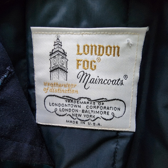 London Fog Vintage Maincoat Teal Size 10 - Picture 7 of 10